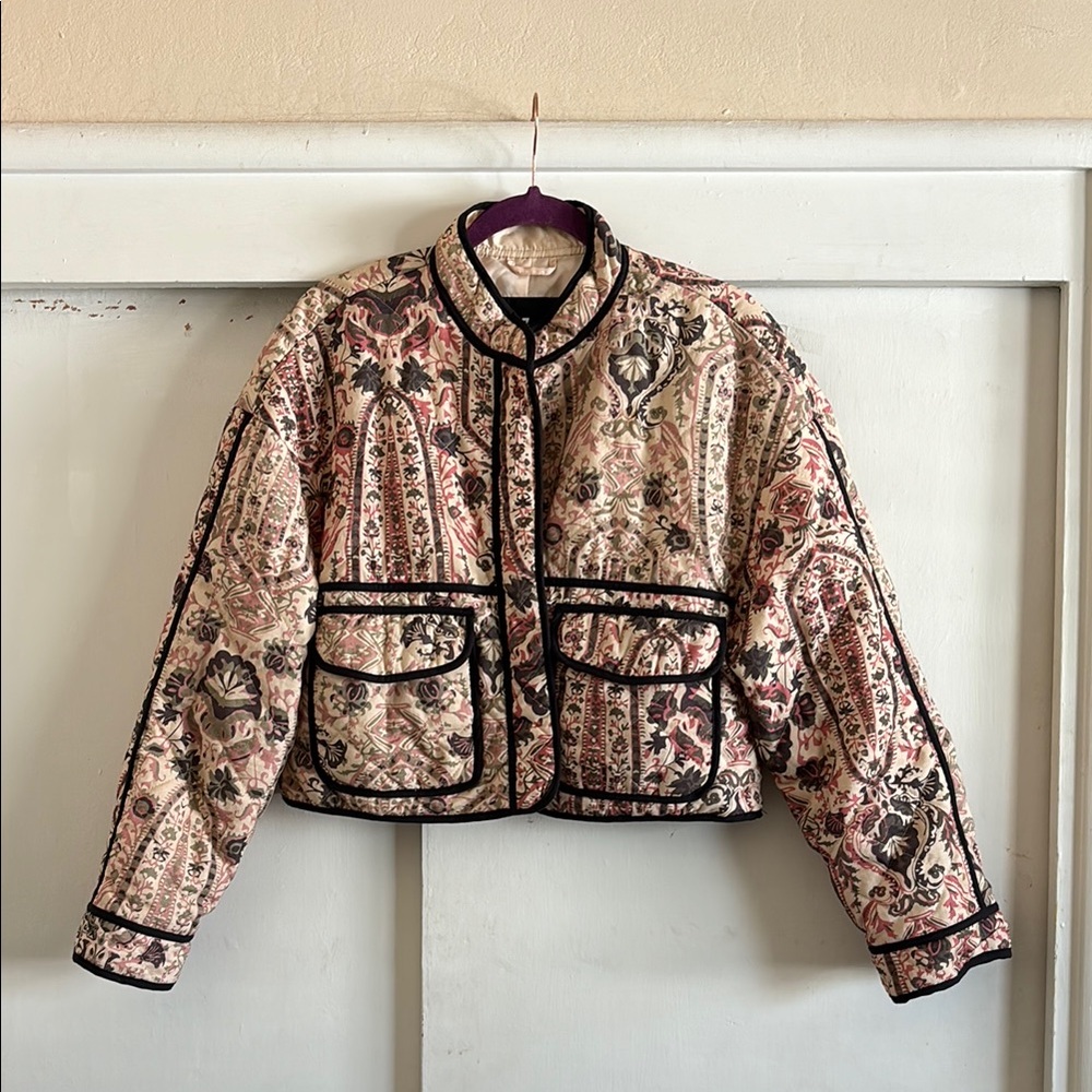 Floral Patterned Women's Jacket
